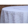 China Factory Wholesale Custom Restaurant Table Linen Damask Jacquard Polyester Banquet Rodada